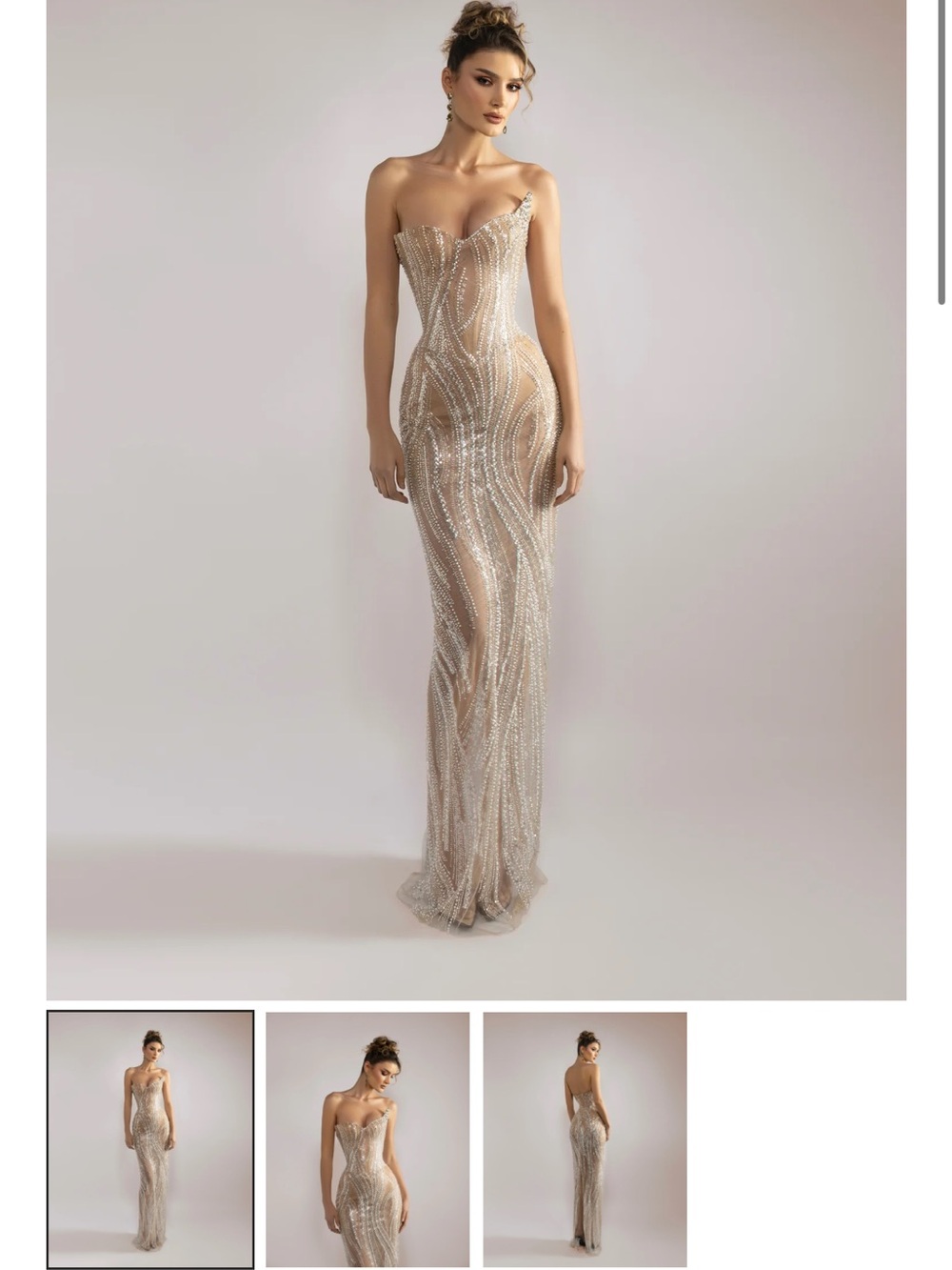 Gold prom dress